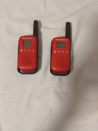 Walkie Talkies Motorola Rojos (2 Unidades)
