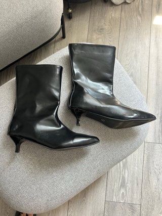 Botines negros tacón kitten heel talla 41