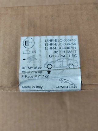 Pastillas Freno Jaguar originales para XE, XF y Fp