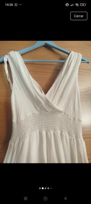 Vestido Ibicenco Blanco Talla Única