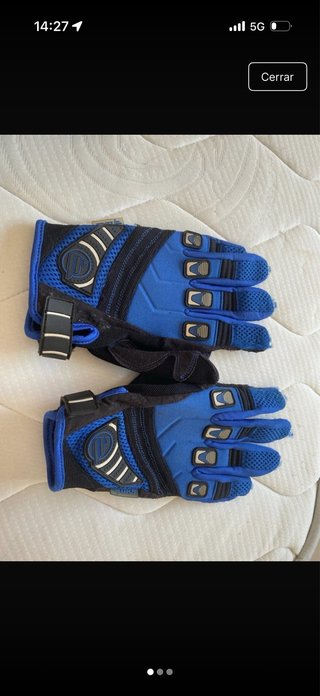 Guantes Moto/Bici Azules y Negros