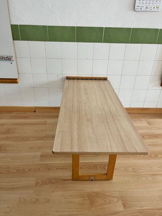 Mesa abatible madera y metal