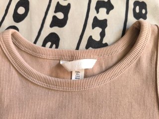 Top sin mangas H&M mujer beige XS