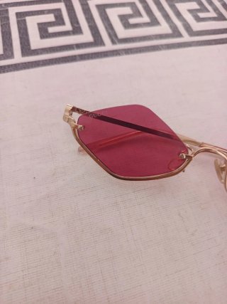 Gafas Gucci Doradas Rojas