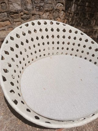 Sofá Cesta Exterior Blanco