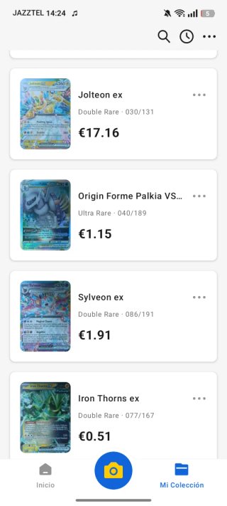 Cartas Pokémon Recién Chequeadas pone precio 77,15