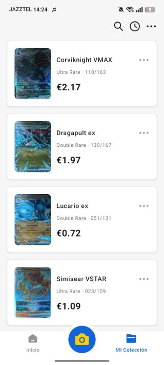 Cartas Pokémon Recién Chequeadas pone precio 77,15