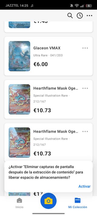 Cartas Pokémon Recién Chequeadas pone precio 77,15