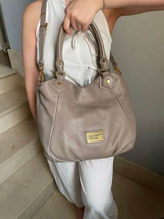 Bolso Marc Jacobs Cuero Beige Dorado