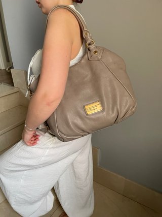 Bolso Marc Jacobs Cuero Beige Dorado