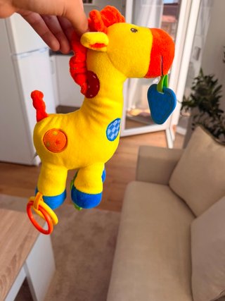 Peluche Jirafa Bebé Sonajero Mordedor