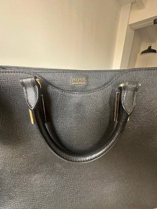 Bolso Shopper BOSS Piel Negra