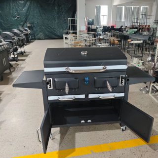 Barbacoa Premium Acero Inoxidable Negra