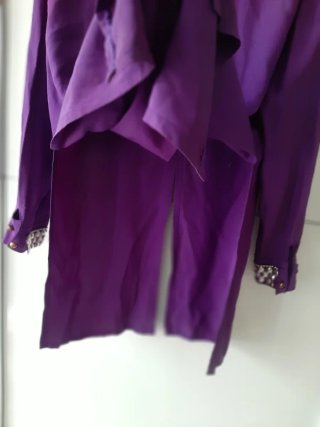 Camisa vintage morada manga larga