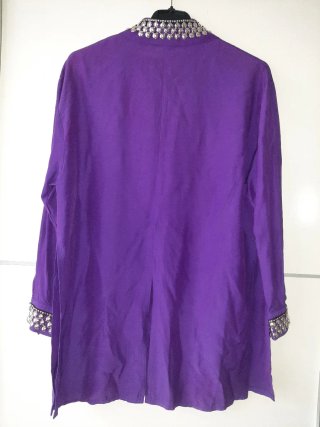Camisa vintage morada manga larga