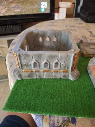 Casa Enanos Warhammer Adorno Pintado