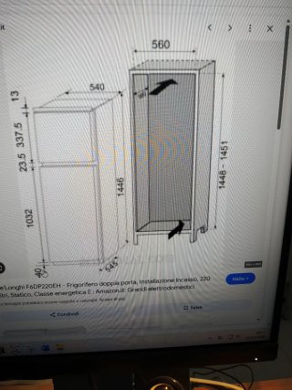 Frigo da incasso