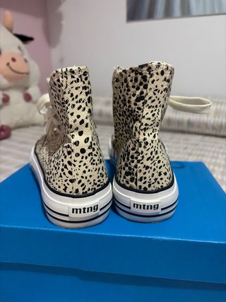 Zapatillas altas con estampado de leopardo