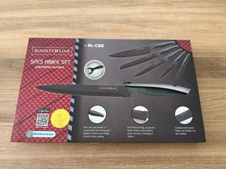 Set Coltelli Royalty Line Nero/Argento
