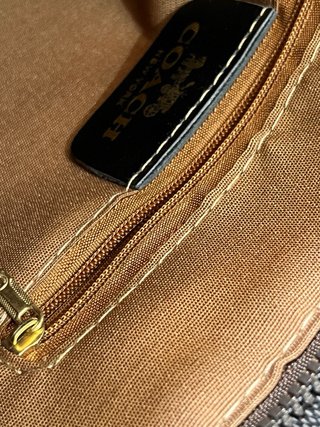 Borsa Coach marrone monogram