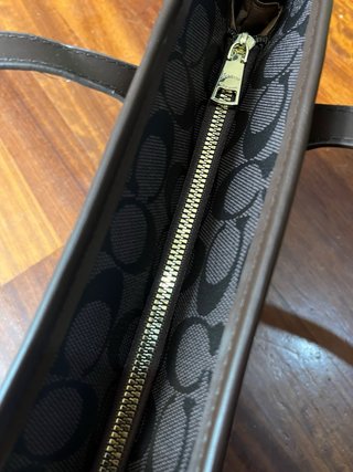 Borsa Coach marrone monogram