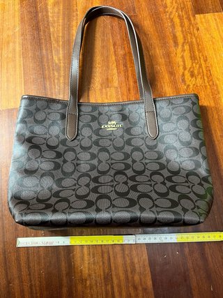Borsa Coach marrone monogram