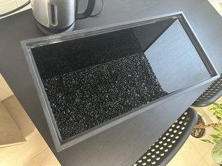 Acuario 25L con gravilla, filtro, comedero y luz