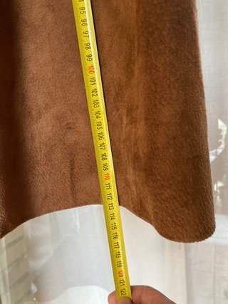 Cappotto in pelle scamosciata marrone ANA MUNIZ da donna