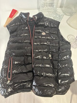 Chaqueta Moncler Negra Brillante