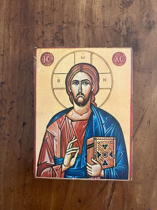 Icone sacre su legno