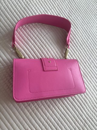Borsa Pinko originale rosa con fibbia dorata