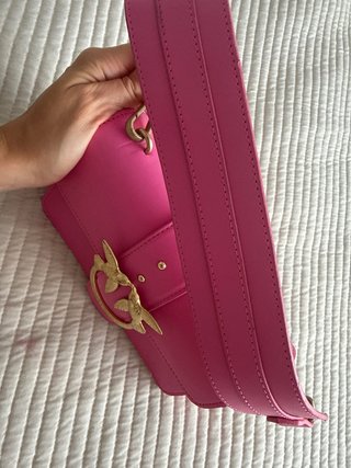 Borsa Pinko originale rosa con fibbia dorata