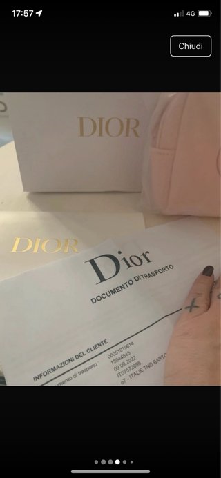 Pochette Dior Solar Beige Nuova Originale