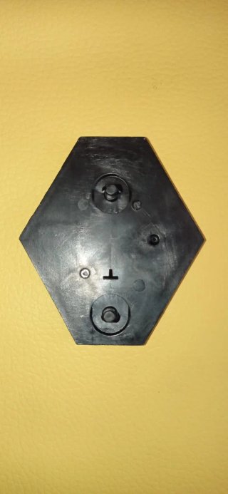 Emblema Renault de plástico y metal. NUEVO.
