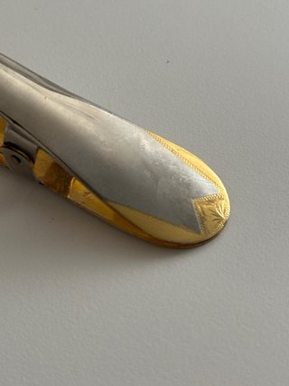 Pinzas Tarta Damasquinado Toledo Oro y Plata