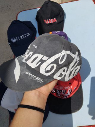 Lote 6 Gorras: Beretta, Coca-Cola, Bulls, PC World