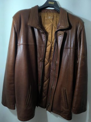 Chaqueta de cuero Lancelot Marrón Premium