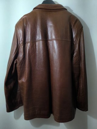 Chaqueta de cuero Lancelot Marrón Premium