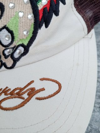 Cappellino Ed Hardy Y2K Vintage con strass