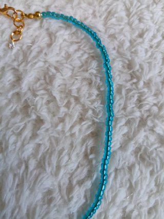 Collana turchese con ciondolo in cristallo