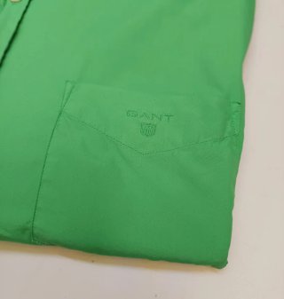 Camisa Gant Manga Corta Verde XXL