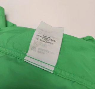 Camisa Gant Manga Corta Verde XXL