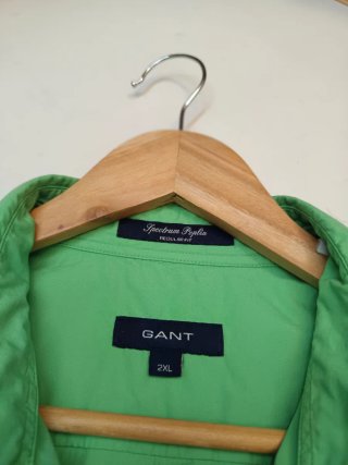 Camisa Gant Manga Corta Verde XXL
