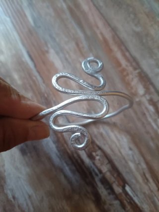 Bracciale Alluminio Artigianale Regolabile