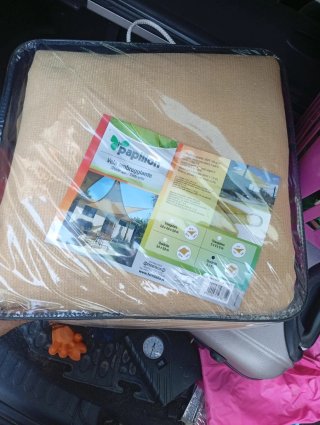 Toldo Papillon Beige 5m x 5m Sin Usar