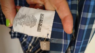 Camisa cuadros Napapijri azul y blanco