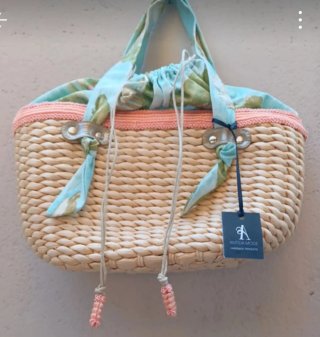 Borsa Capri Anthea Mode paglia e cotone