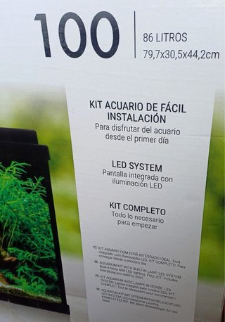 PECERA ACUARIO COMPLETO 80CM NUEVA