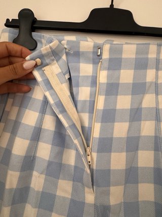 Pantalón cuadros Vichy Zara