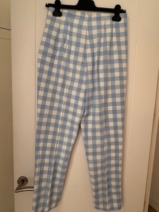 Pantalón cuadros Vichy Zara
